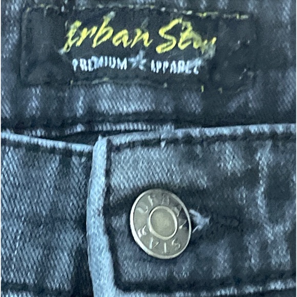 Urban star jeans men’s 32X32 Estilo relax, fit straight black denim pants EUC - Picture 7 of 7